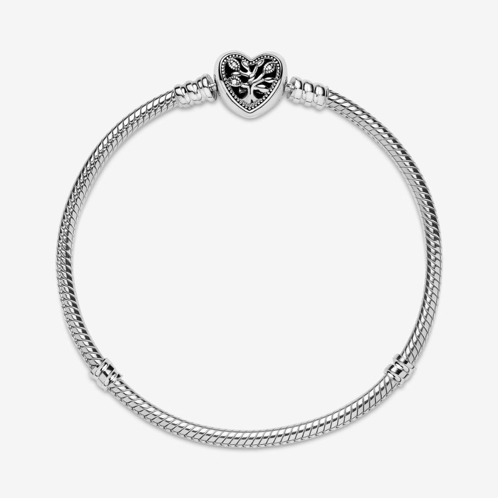 Pandora Famliy Heart Clasp Sterling Silver Bracelet